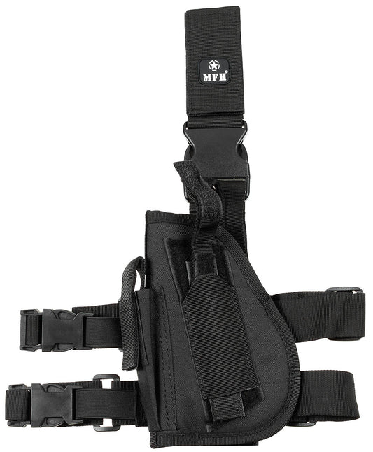 Pistolenbeinholster, links,schwarz