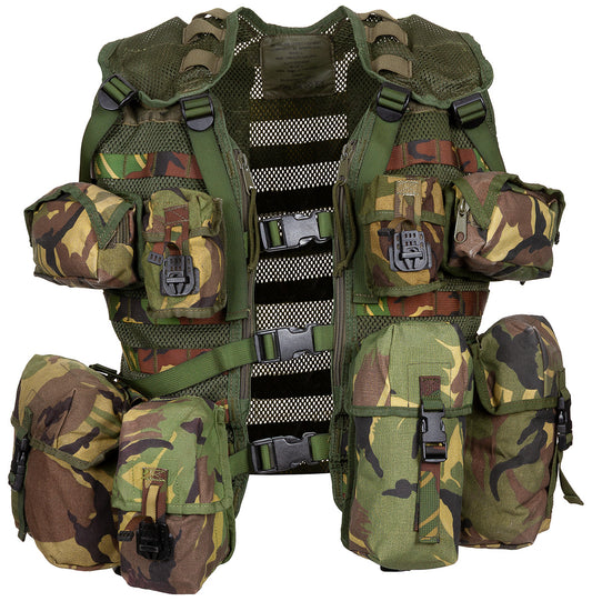 Holl. Gefechtsweste, Modular,NL tarn, 9 div. Taschen, gebr.