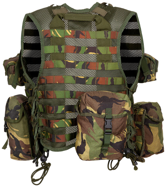 Holl. Gefechtsweste, Modular,NL tarn, 9 div. Taschen, gebr.