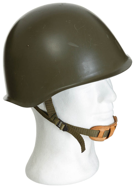 CZ Stahlhelm, mit Innenteil,oliv, gebr., TOP ZUSTAND