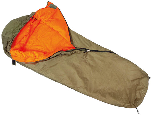 CZ Schlafsack, Winter,oliv/orange, gebr.