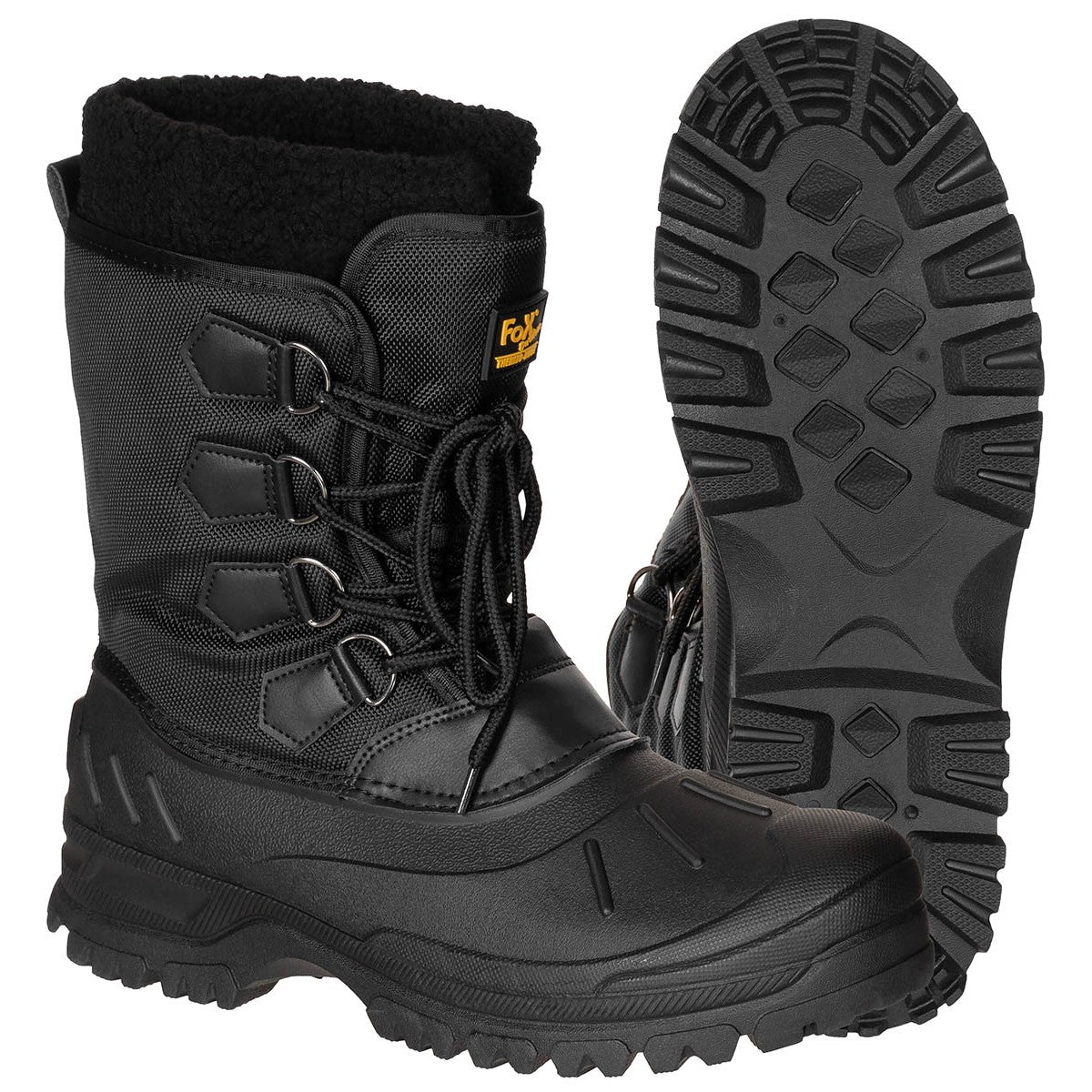 Kälteschutzstiefel, geschnürt,schwarz