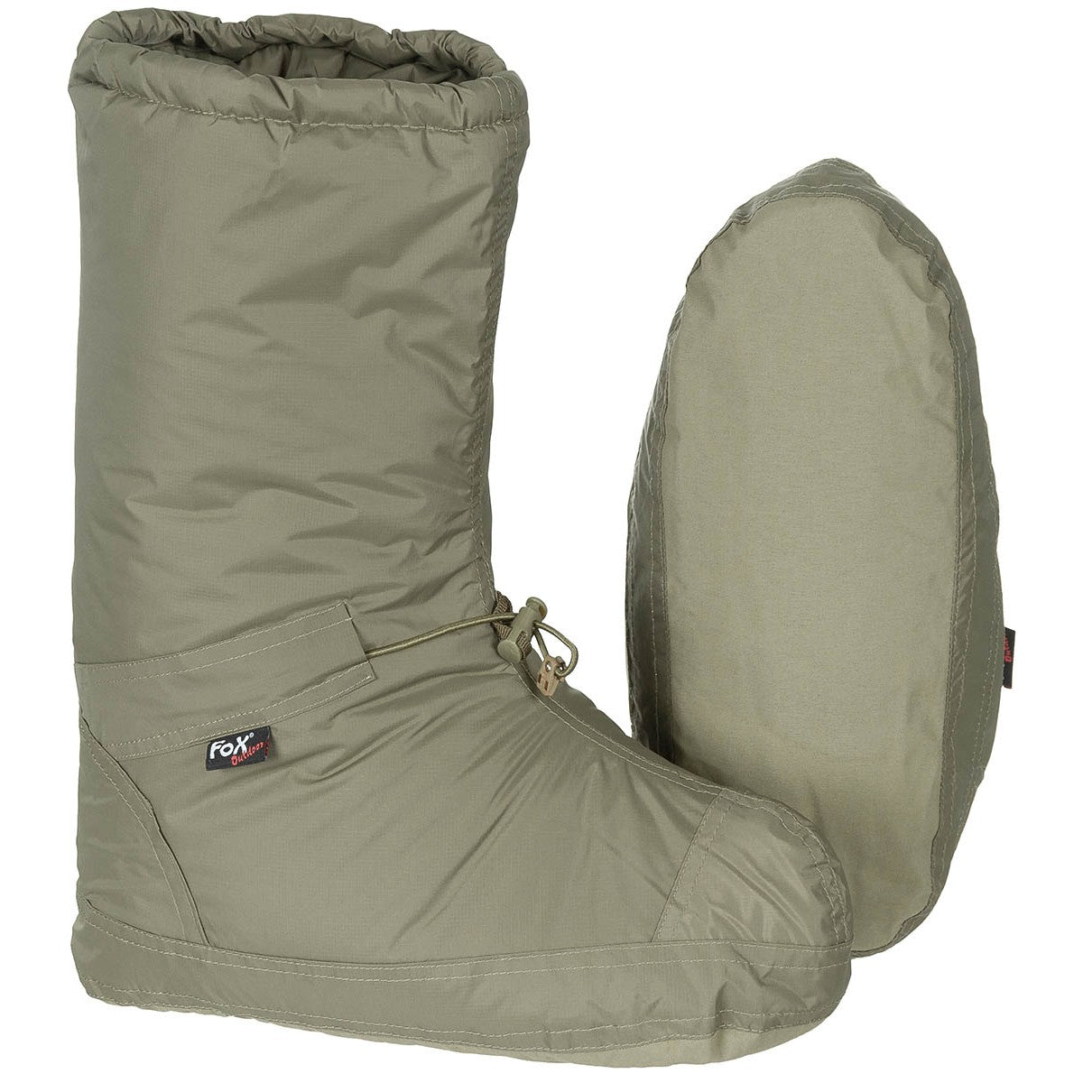 Biwakschuhe, "Polar",winddicht, oliv