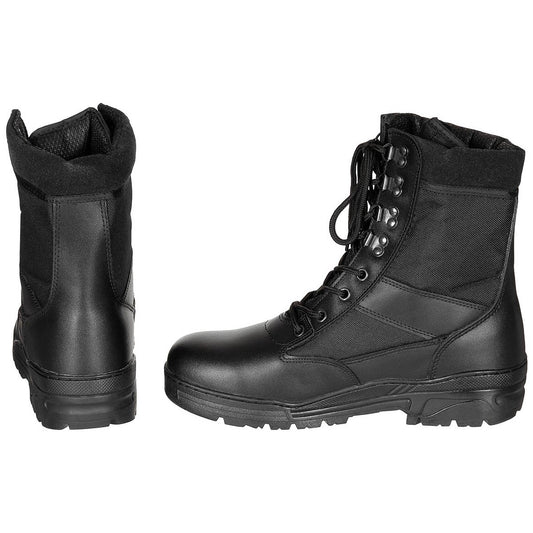 Stiefel, "Security", schwarz,8-Loch, Gummisohle