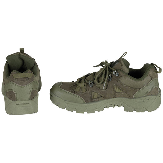 Halbschuhe, "Commando",oliv