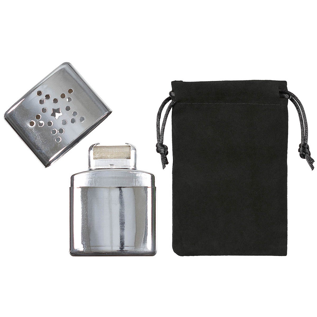 Handwärmer, Benzin, chrom