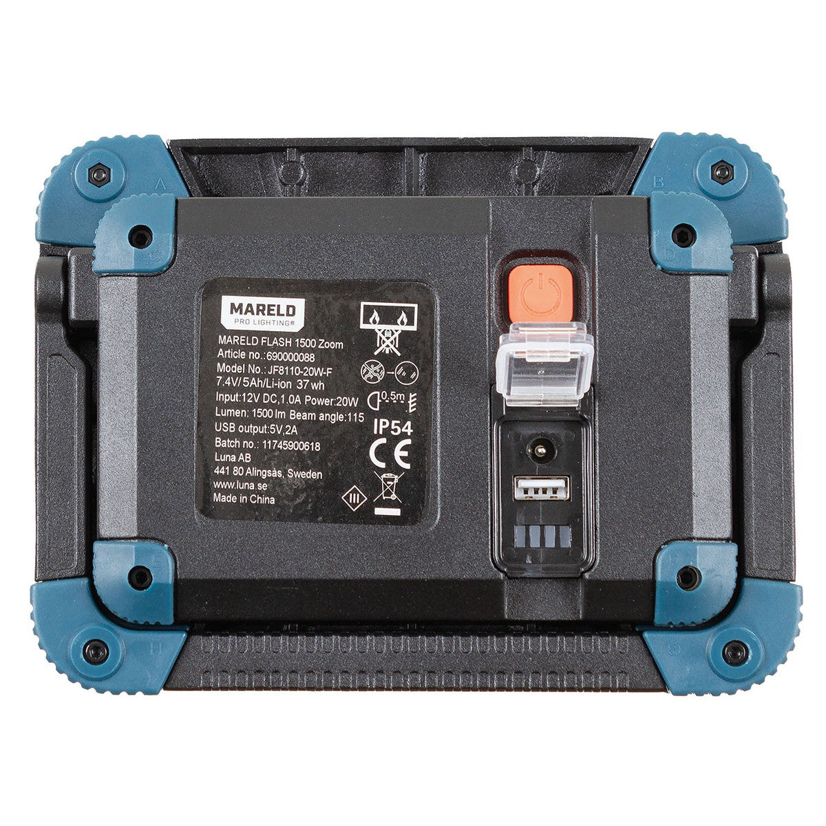 MARELD Arbeitslampe, 1500 RE ZOOM, wiederaufladbar