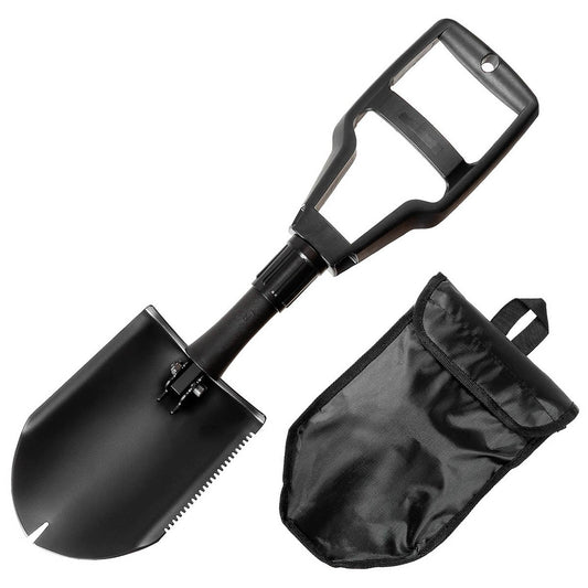 US Klappspaten, Plastikgriff,3-teilig, schwarz