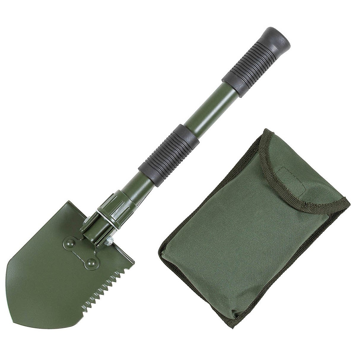 Mini Klappspatenset, 3 in 1,oliv