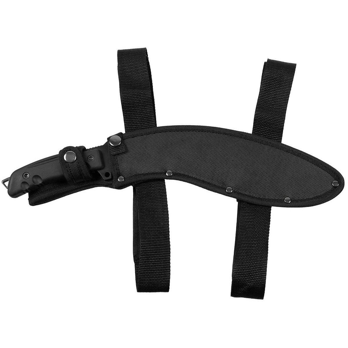Machete, "Kukri", schwarz,mit Nylonscheide