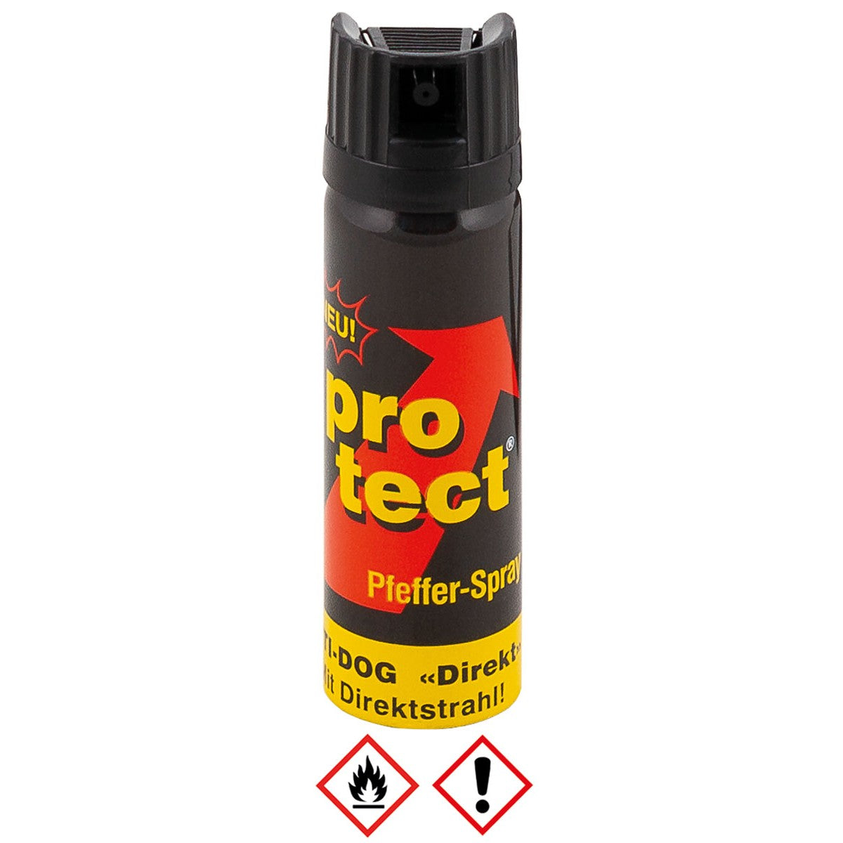 Pfeffer-Spray, Direktstr.,63mlSprühfl. (VERKAUF NUR IN EU)