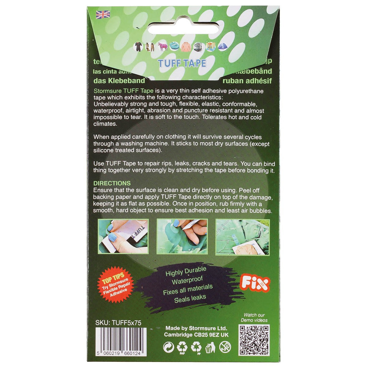 STORMSURE, Patchset, rund,Durchm. 7,5 cm, 5er Pack