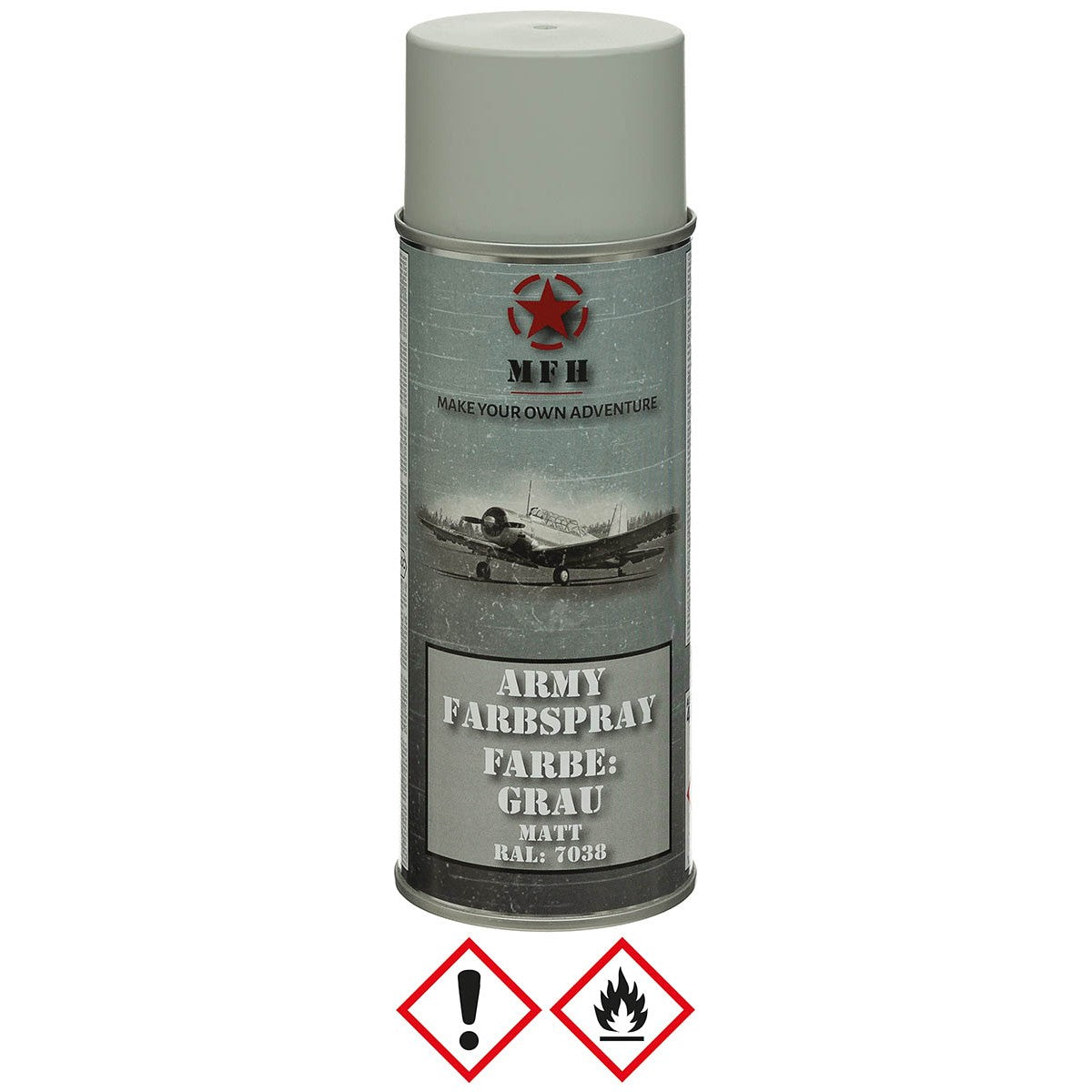 Army Farbspray,GRAU, matt, 400 ml