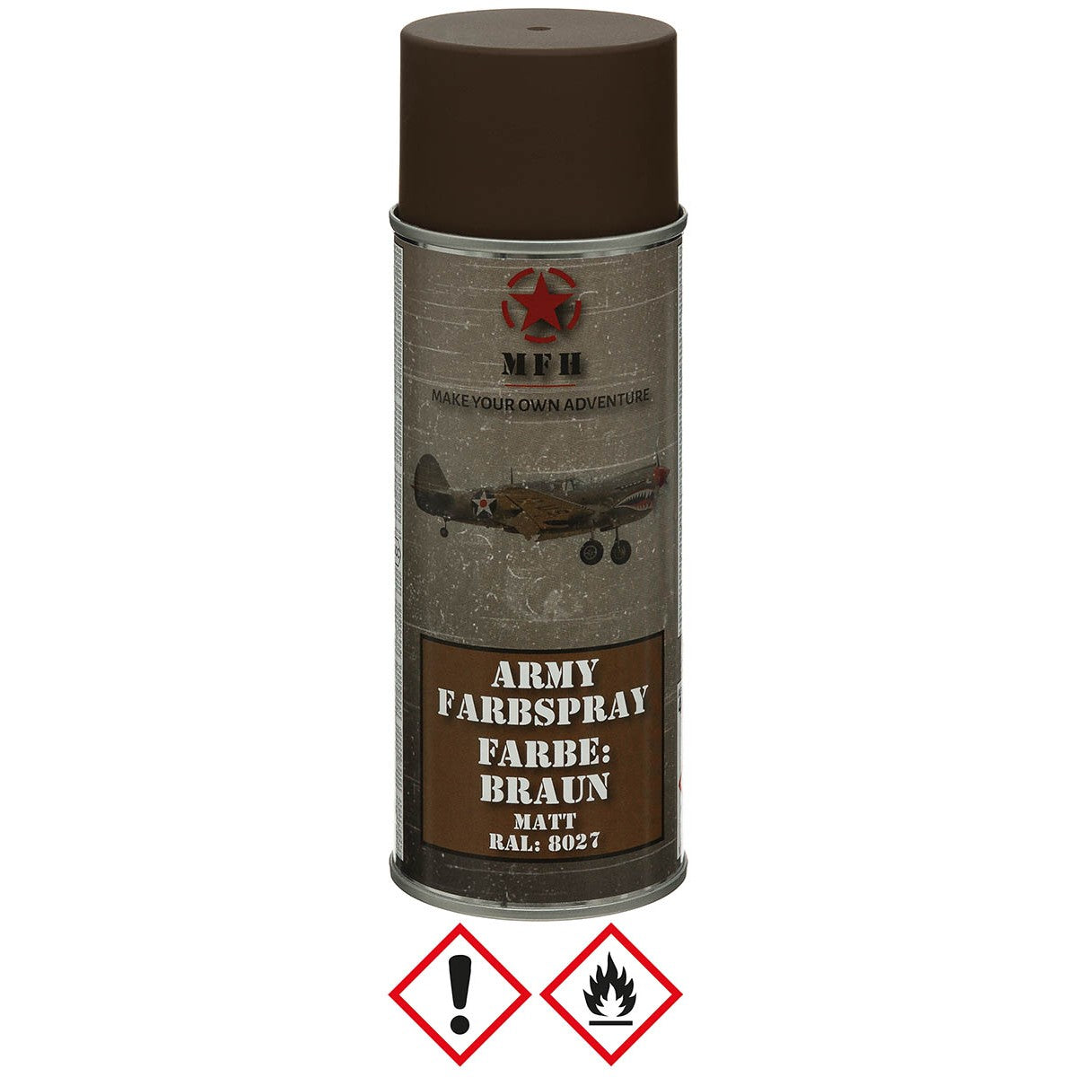Army Farbspray,BRAUN, matt, 400 ml