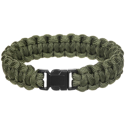 Armband, "Parachute Cord",oliv, Breite ca. 1,9 cm