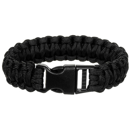Armband, "Parachute Cord",schwarz , Breite ca. 2,3 cm
