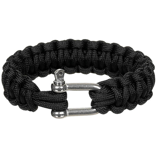 Armband, "Parachute Cord",schwarz, Breite ca. 2,3 cm