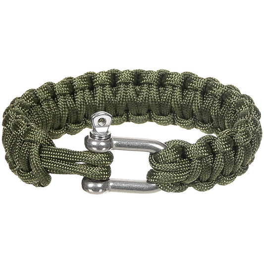 Armband, "Parachute Cord",oliv, Breite ca. 2,3 cm