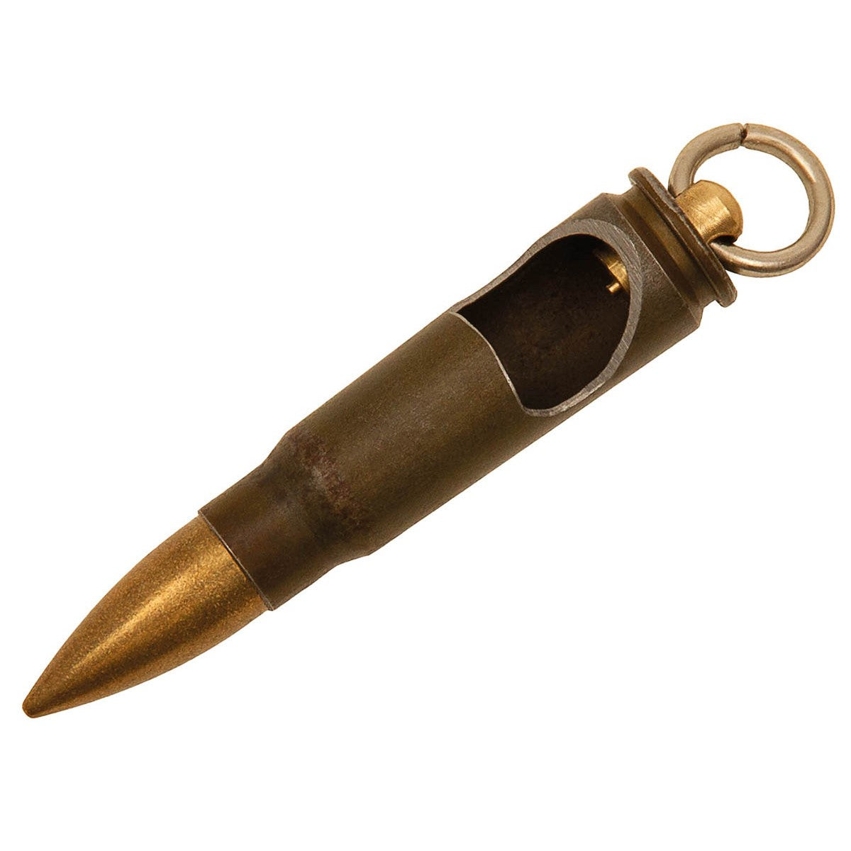 Anhänger-Patrone, "AK-47",Messing, mit Flaschenöffner