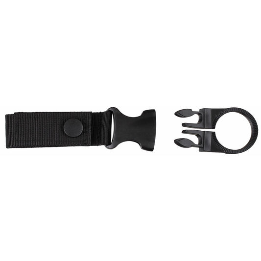 Flaschenhalter, schwarz,für Gürtel und "MOLLE"-System