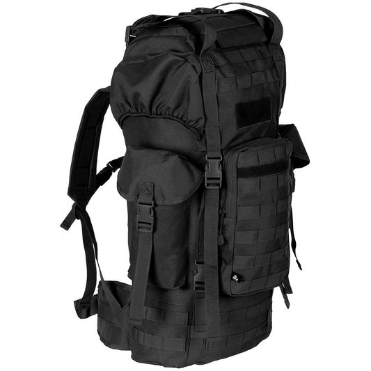 BW Kampfrucksack, "MOLLE",65 l, Alu-Aussteifung, schwarz