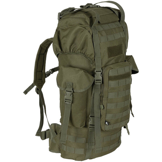BW Kampfrucksack, "MOLLE",65 l, Alu-Aussteifung, oliv