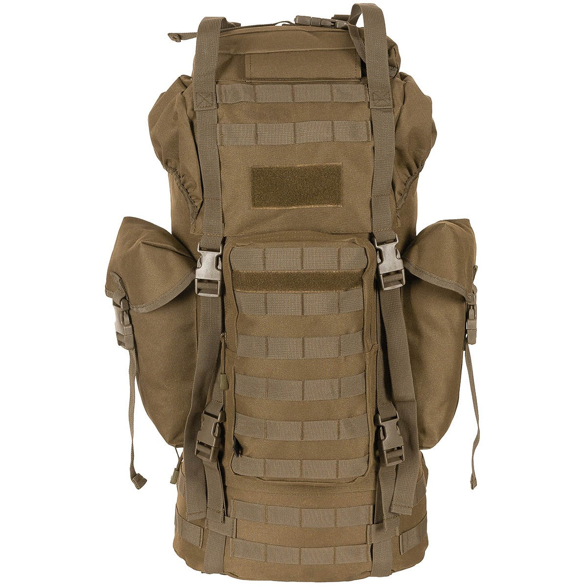 BW Kampfrucksack, "MOLLE",65 l, Alu-Aussteifung, coyote