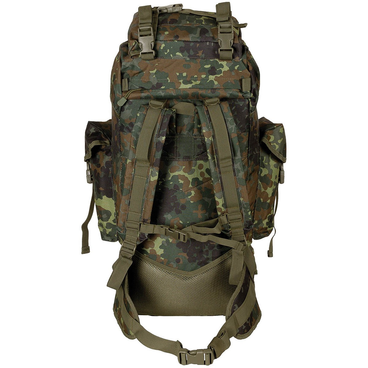 BW Kampfrucksack, "MOLLE",65 l, Alu-Ausst., flecktarn