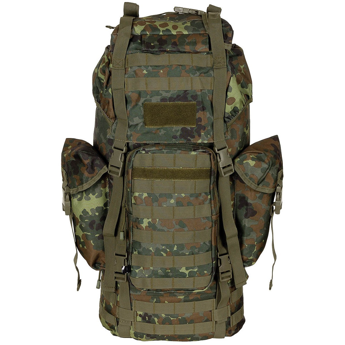 BW Kampfrucksack, "MOLLE",65 l, Alu-Ausst., flecktarn