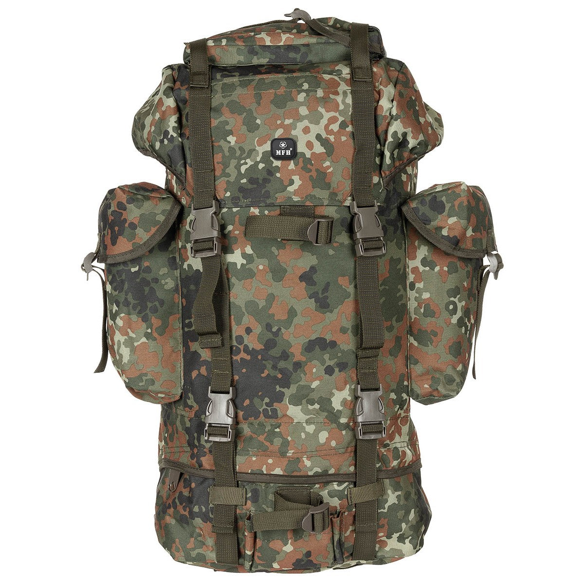 BW Kampfrucksack, 65 l, Alu-Aussteifung, flecktarn