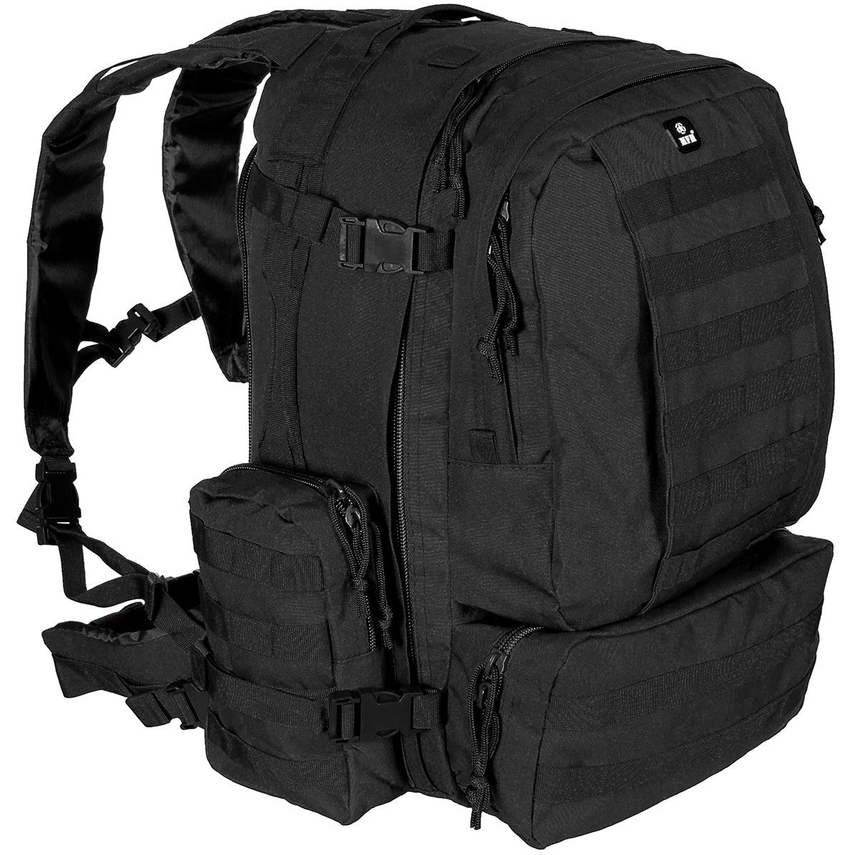 Ital. Rucksack, schwarz,Tactical-Modular