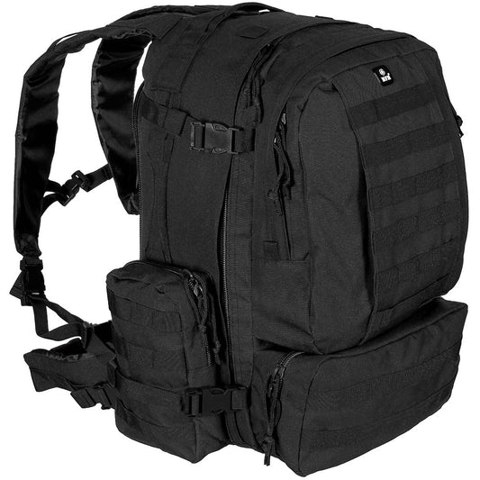 Ital. Rucksack, schwarz,Tactical-Modular