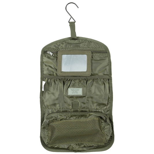 Brit. Waschzeugtasche,rollbar, oliv