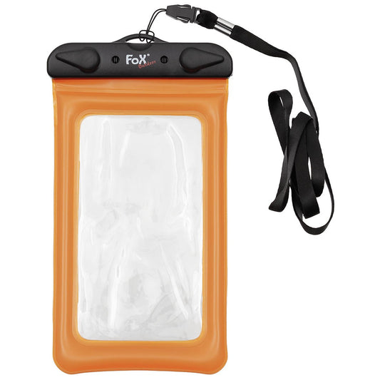 Smartphone Hülle, wasserdicht,transparent, orange