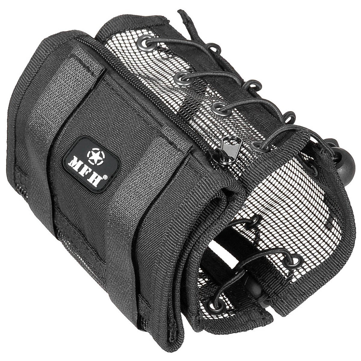 Armtasche, schwarz,Geld- und Kartenfach