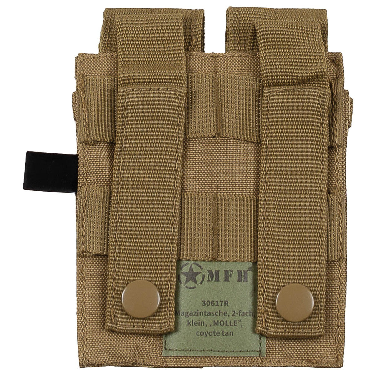Magazintasche, 2-fach, klein,MOLLE, coyote tan