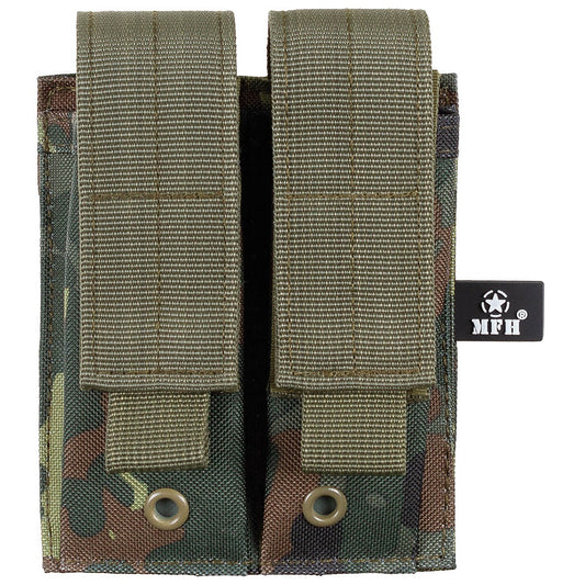 Magazintasche, 2-fach, klein,MOLLE,flecktarn