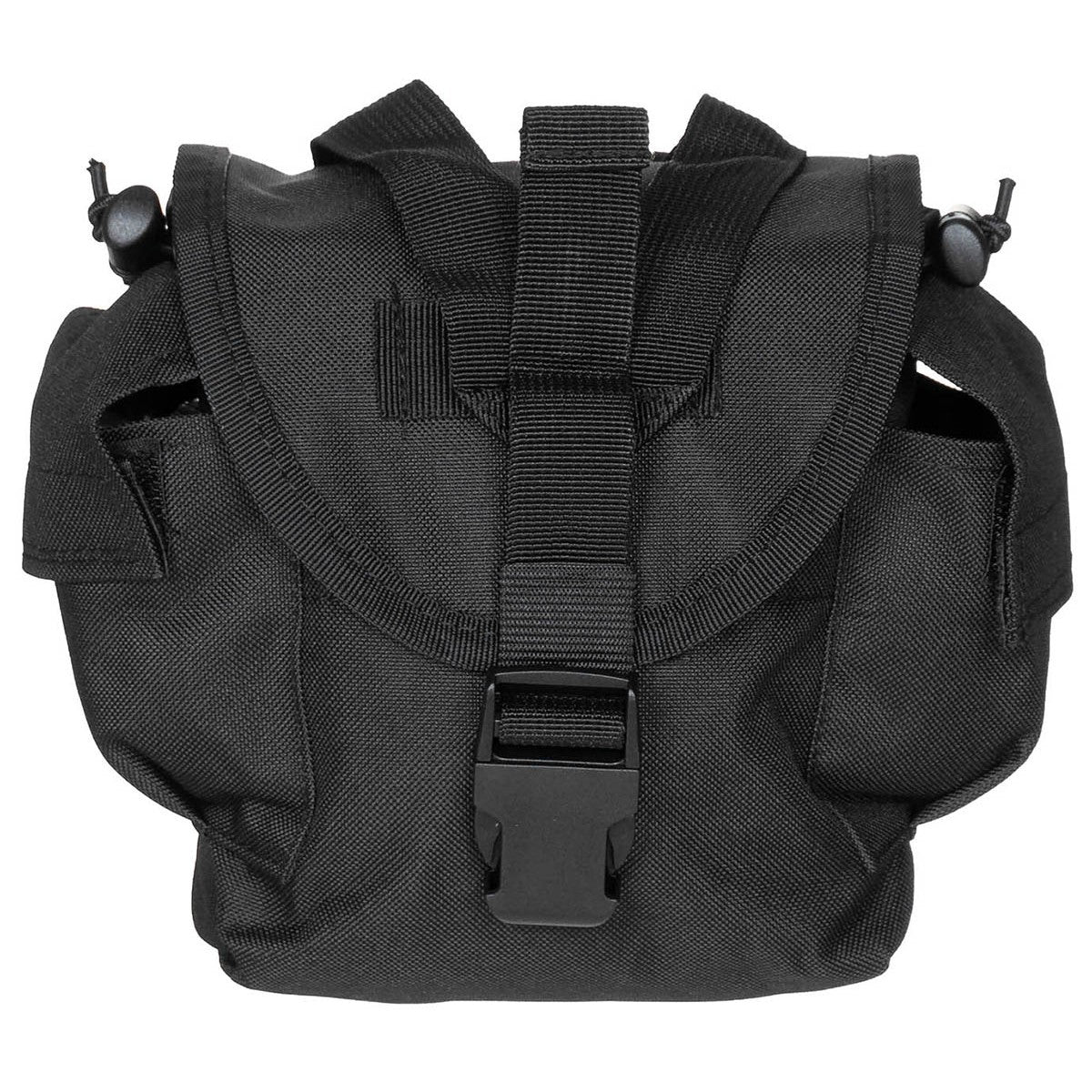 Trinkflaschen Tasche, "MOLLE",schwarz