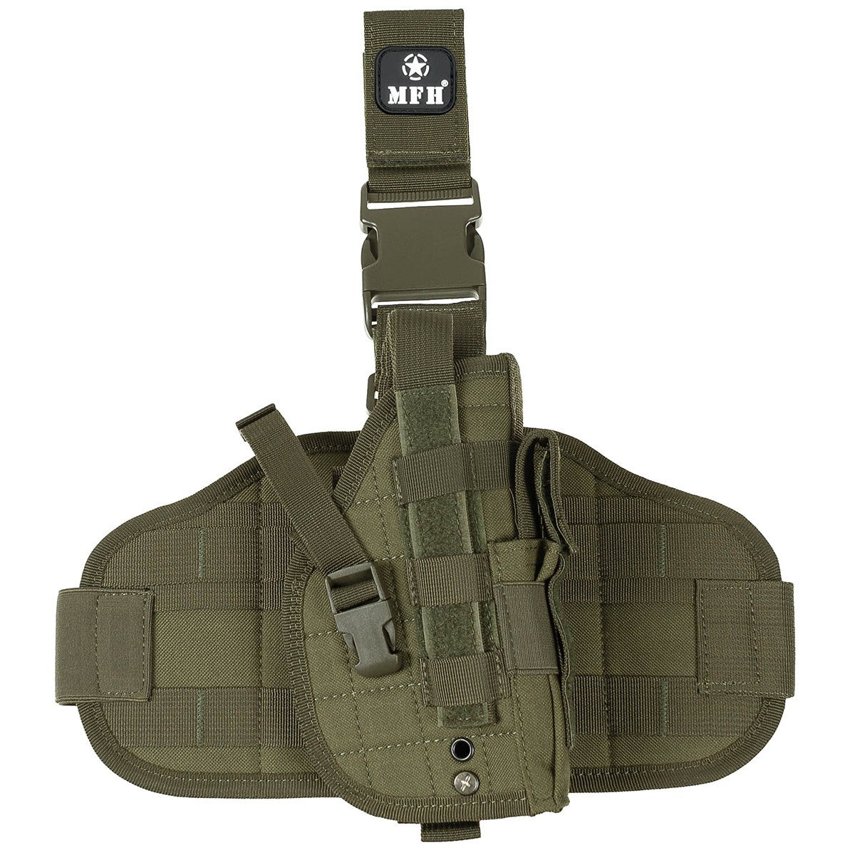 Pistolenbeinholster, "MOLLE",rechts, oliv