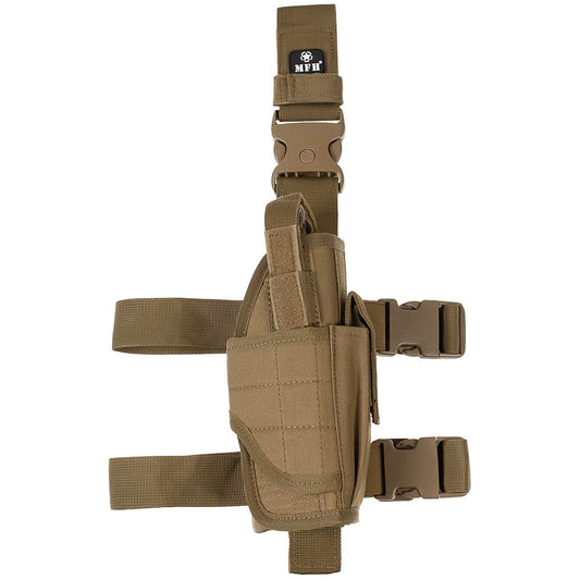 Pistolenbeinholster, coyote,verstellbar, rechts