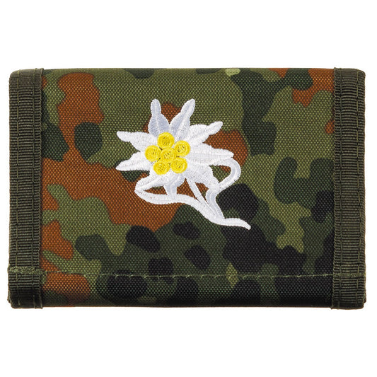 BW Geldbörse, flecktarn,Edelweiß
