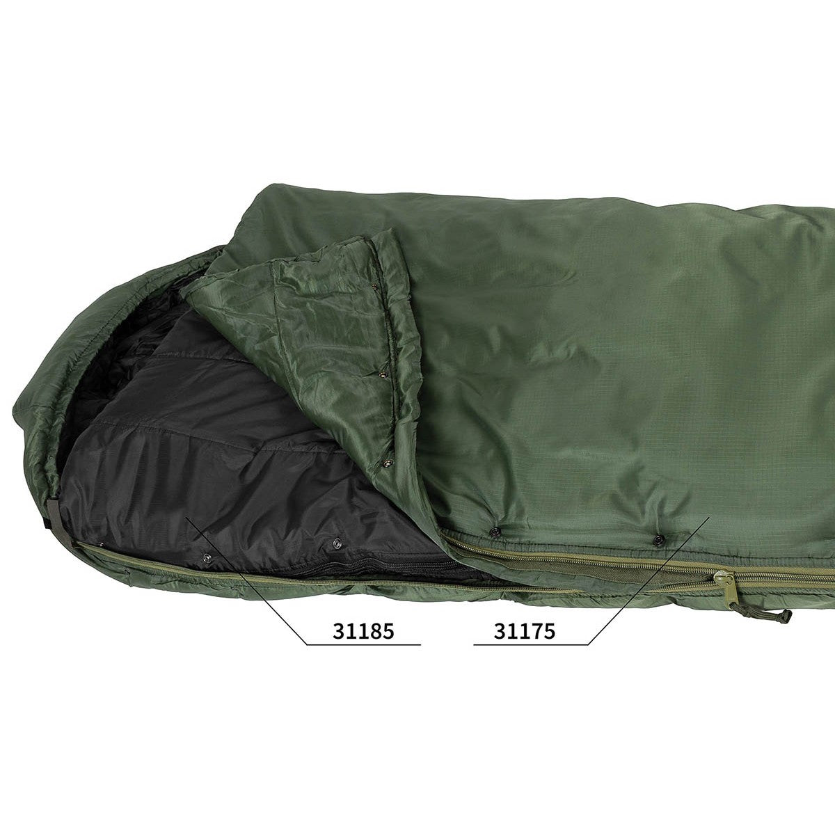 GI Modular Schlafsack System,Innenteil, "Interm.", schwarz