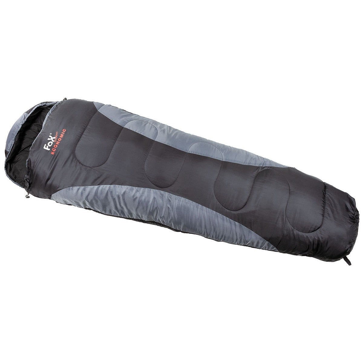 Mumienschlafsack, "Economic",schwarz-grau