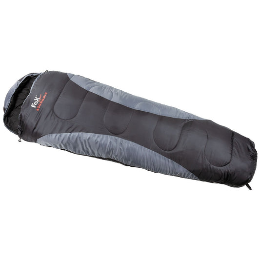 Mumienschlafsack, "Economic",schwarz-grau