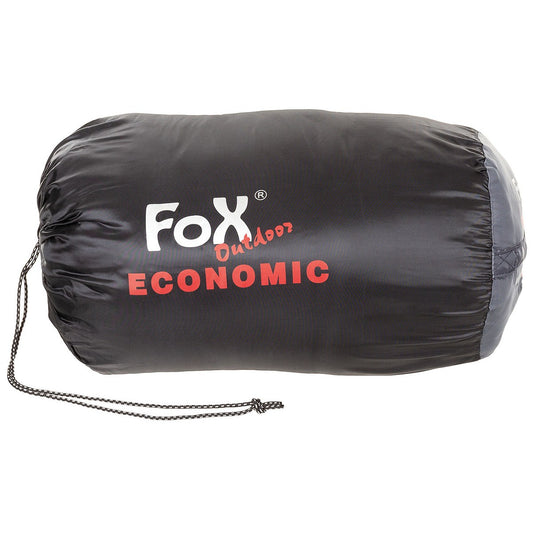 Mumienschlafsack, "Economic",schwarz-grau