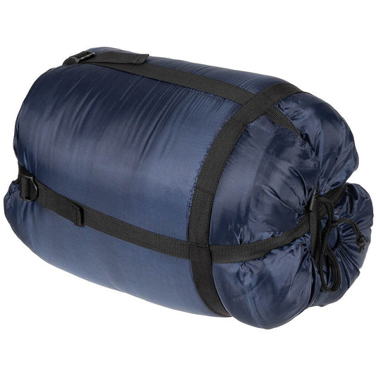 Mumienschlafsack, blau,2-lagige Füllung