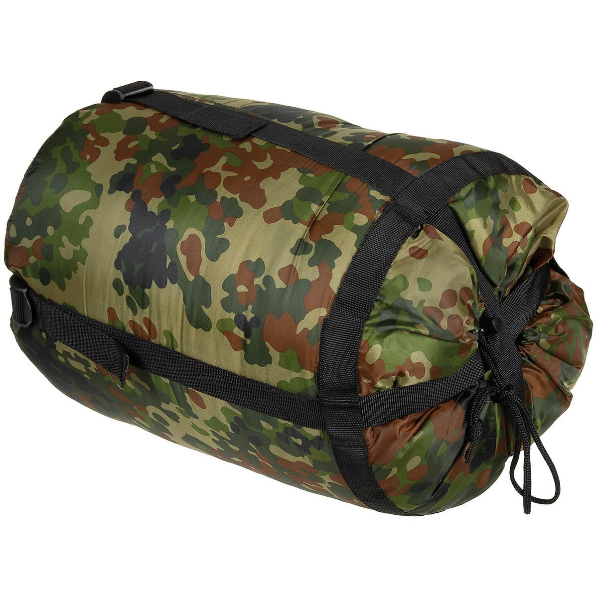 Mumienschlafsack, flecktarn,2-lagige Füllung