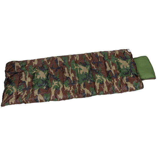 Israel. Pilotenschlafsack,woodland, 2-lagige Füllung