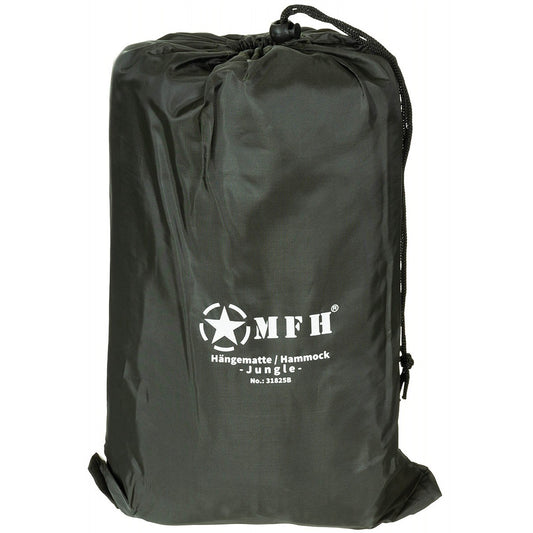 Hängematte, "Jungle",mit Dach,Moskitonetz, oliv