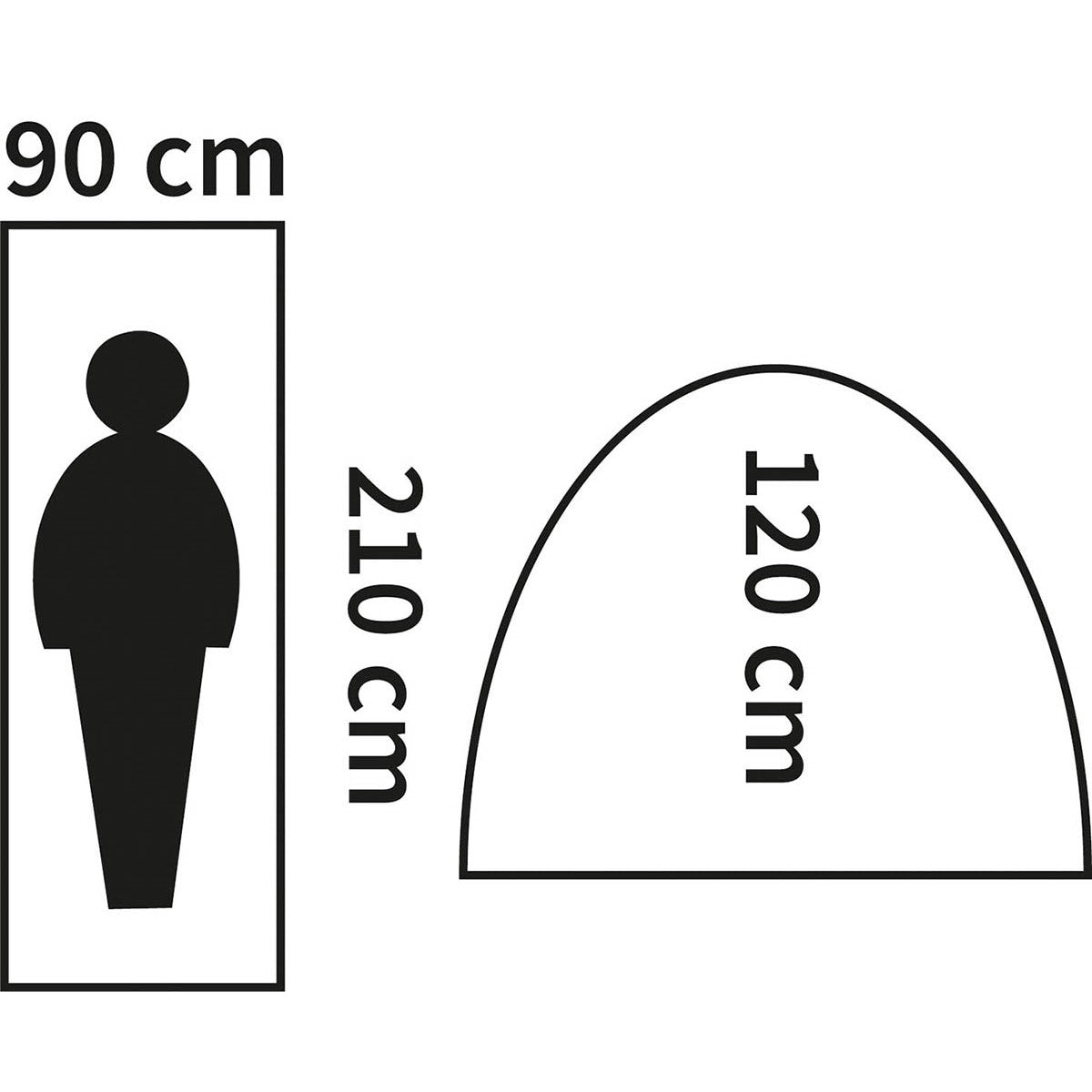 Zelt, "Monodom", 1 Person,oliv